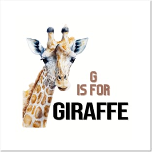 G is for Giraffe Posters and Art